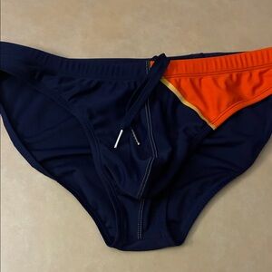 Navy and Orange Men's Briefs
